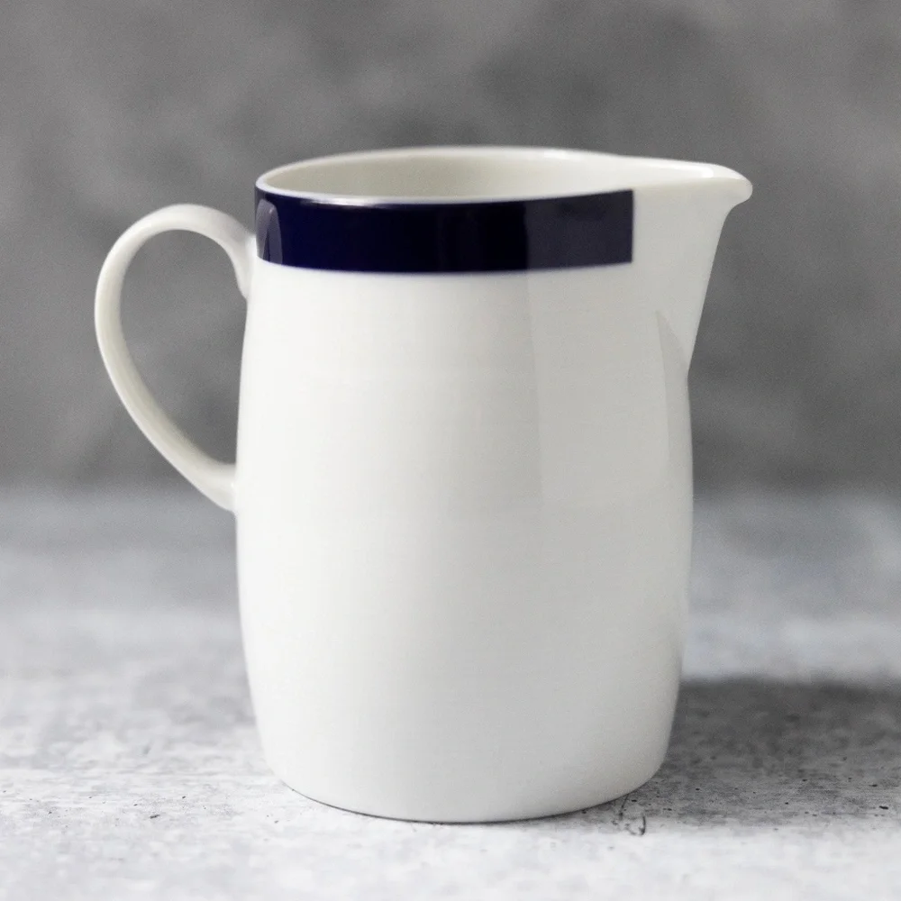 Crate & Barrel Archive Blue White Creamer Kathleen Wills Japan 2007
